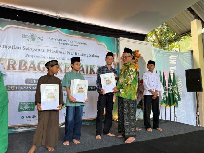 
Sambut Muharram 1448 H, Jam’iyyah NU Ranting Salam Santuni Yatim Piatu, Penyandang Disabilitas dan Retardasi Mental.