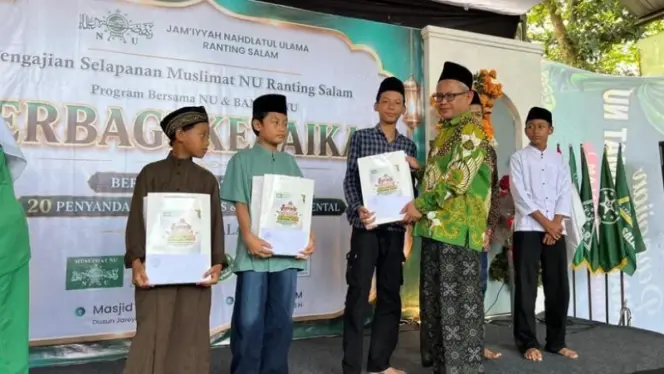 
NU Ranting Salam Salurkan Santunan untuk 75 Yatim dan Penyandang Disabilitas di Bulan Muharram